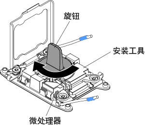 安装工具旋钮调整