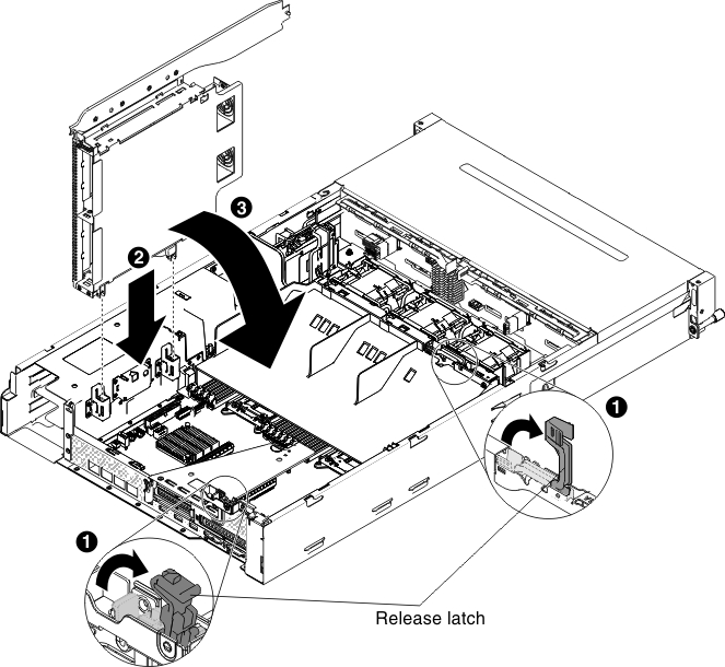 Rear hard disk drive cage installation