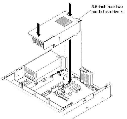 3.5-inch rear two hard-disk-drive kit installation