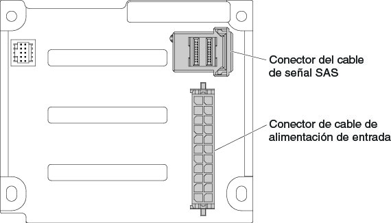 Ilustración de la placa posterior de la unidad de 4x2,5 pulgadas