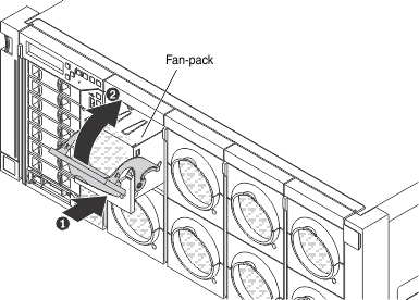 Illustration of replacing a hot-swap fan assembly