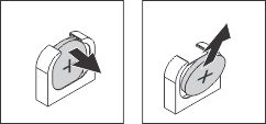 Illustration of removing the system battery