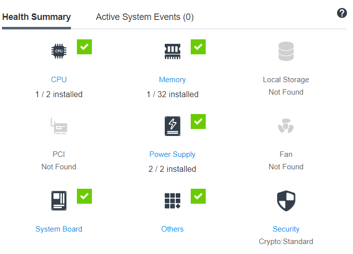 Health summary page